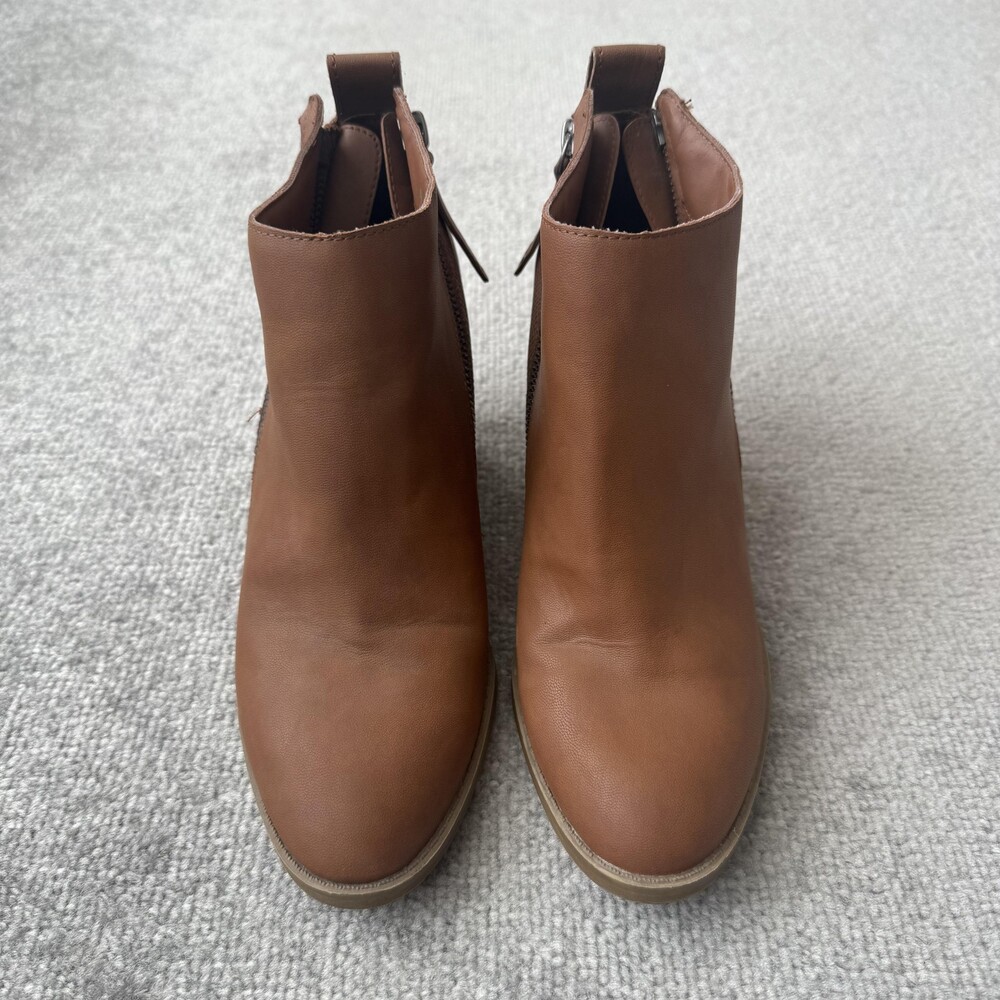 DV Boots Womens Size 8.5 Ankle Block Heel Booties Zip Textured Casual Shoes - Picture 2 of 13